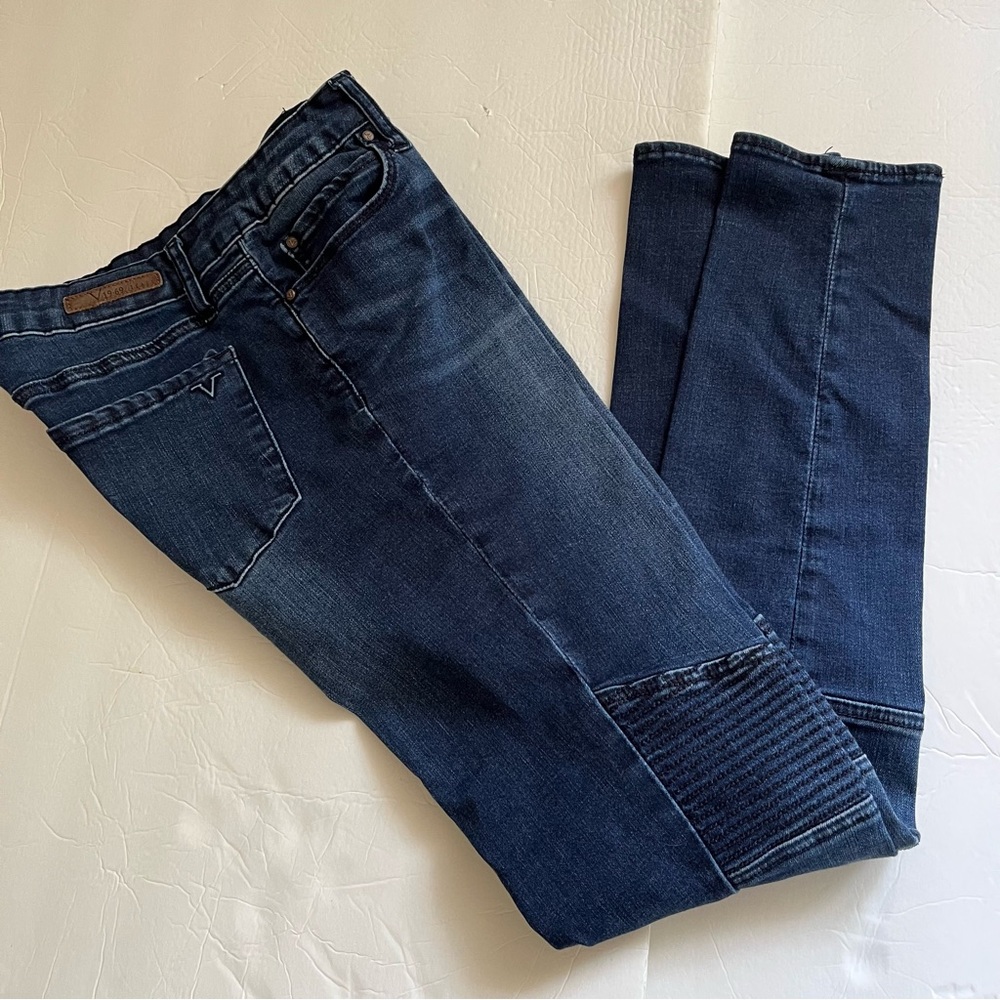 Versace 1969 Abbigliamento Sportivo SRL dark wash blue denim jean